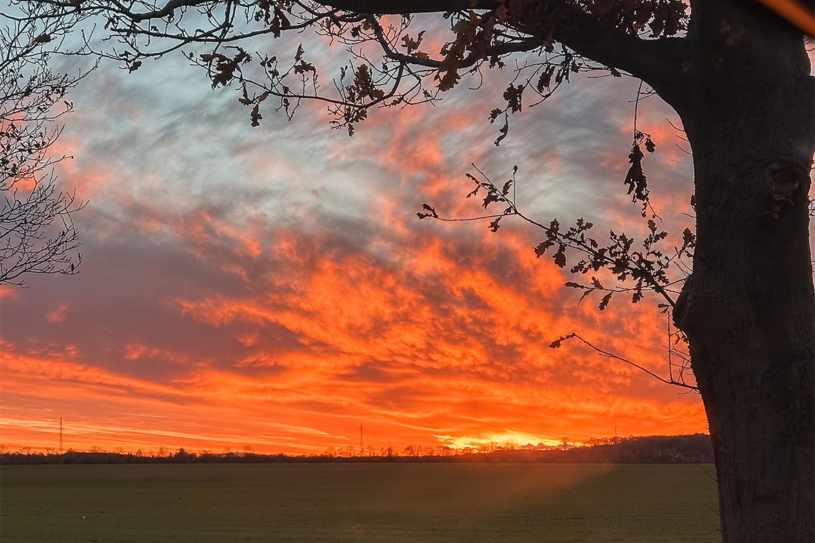 Sonnenuntergang in Dänemark