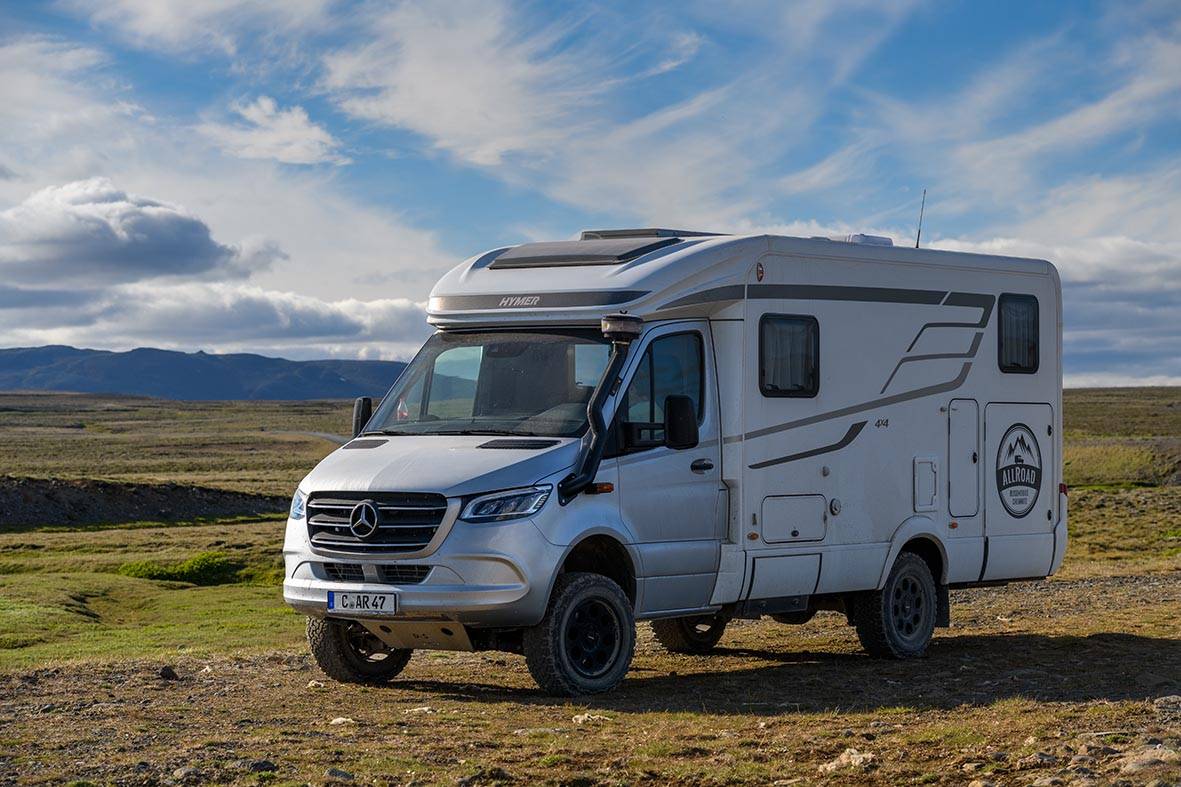 Der Hymer MLT 580 4x4 ist gerne abseits asphaltierter Straßen unterwegs.