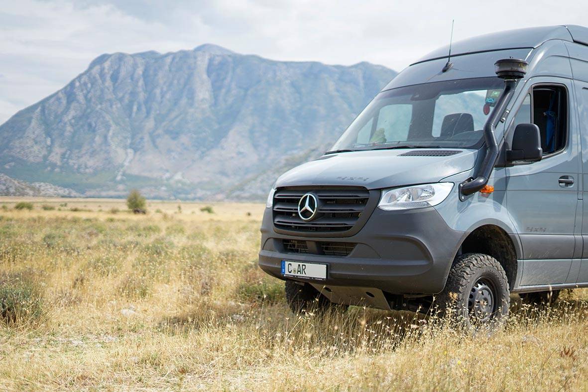 autark campen bedeutet freistehen im Hymer Grand Canyon